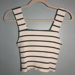 Striped A&E Crop Top